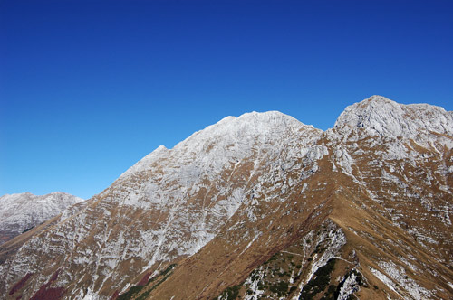 dalla vetta del Guarda verso il monte Canin