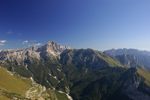 il Duranno dalla vetta del monte Borga