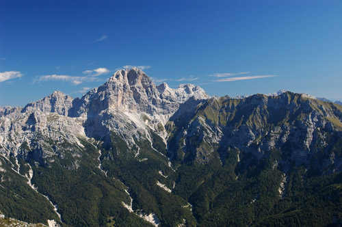 il Duranno dalla vetta del monte Borga