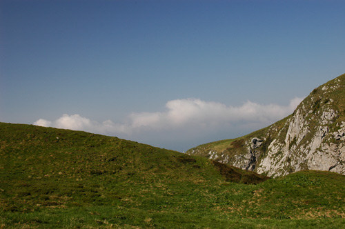 salendo verso casera Pramosio Alta
