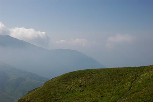 salendo verso casera Pramosio Alta