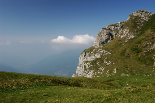 salendo verso casera Pramosio Alta