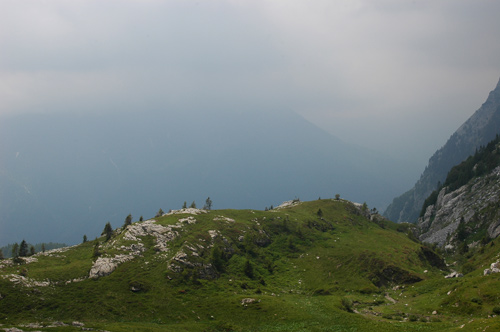 nei pressi del rifugio Casera Pramosio