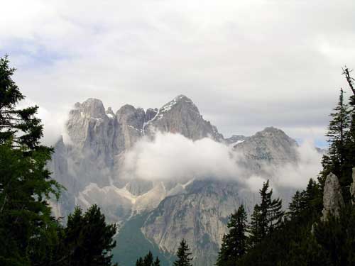 Jof Fuart dal sentiero per Cima Caccciatore