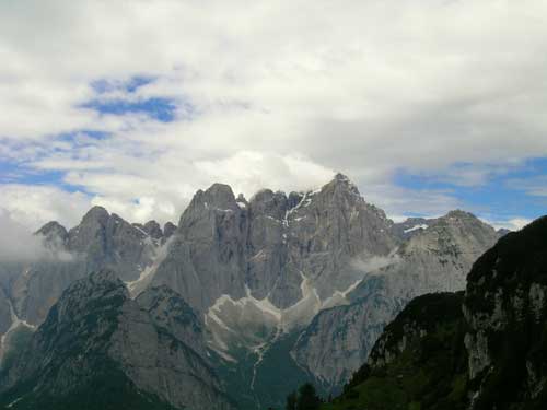 Jof Fuart dal sentiero per Cima Caccciatore