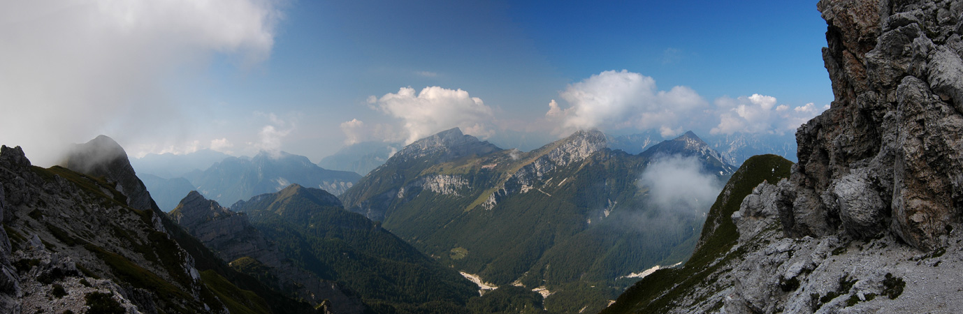 forcella Duranno verso la Val Zemola