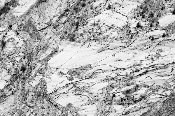 bacino del Vajont a Erto e Casso, Friuli sinistra Piave