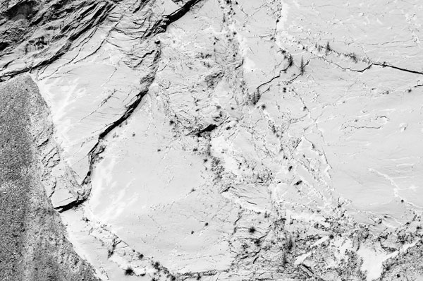 bacino del Vajont a Erto e Casso, Friuli sinistra Piave