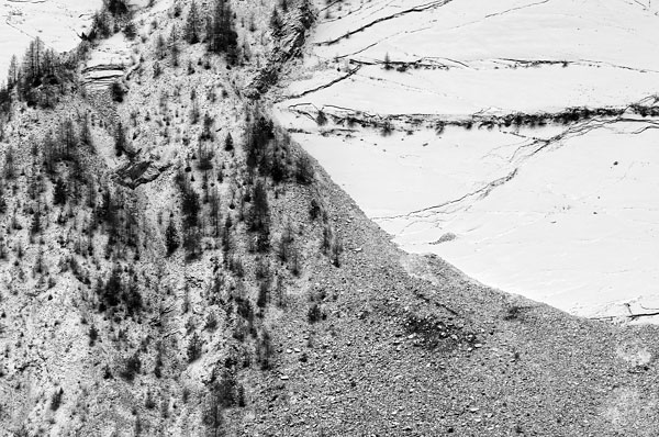 bacino del Vajont a Erto e Casso, Friuli sinistra Piave