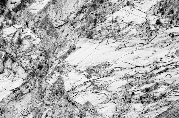 bacino del Vajont a Erto e Casso, Friuli sinistra Piave