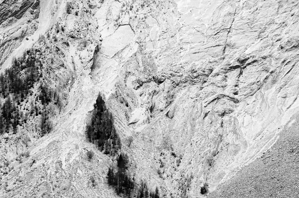 bacino del Vajont a Erto e Casso, Friuli sinistra Piave