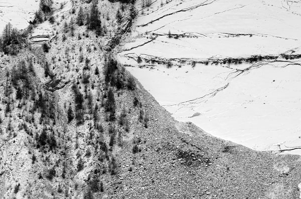 bacino del Vajont a Erto e Casso, Friuli sinistra Piave