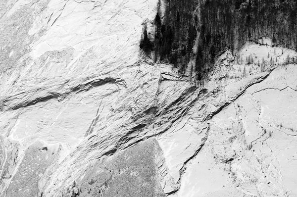 bacino del Vajont a Erto e Casso, Friuli sinistra Piave