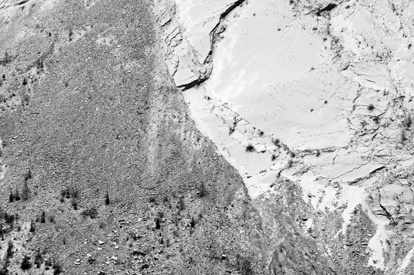 bacino del Vajont a Erto e Casso, Friuli sinistra Piave