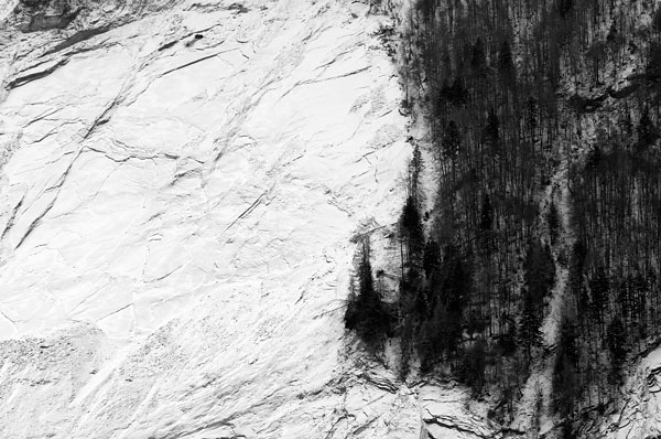 bacino del Vajont a Erto e Casso, Friuli sinistra Piave