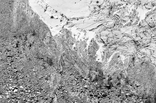 bacino del Vajont a Erto e Casso, Friuli sinistra Piave