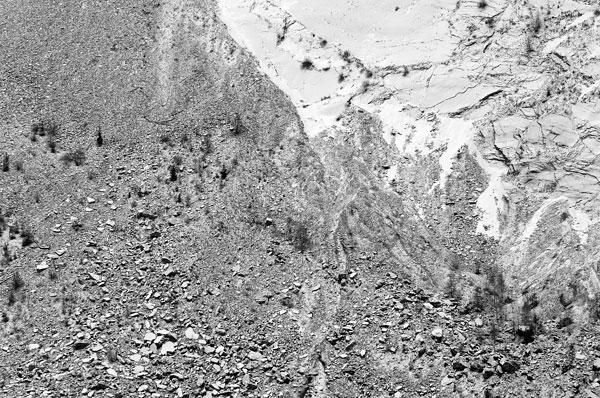 bacino del Vajont a Erto e Casso, Friuli sinistra Piave