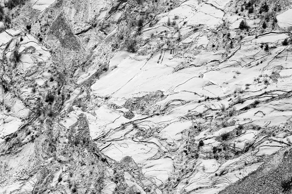 bacino del Vajont a Erto e Casso, Friuli sinistra Piave