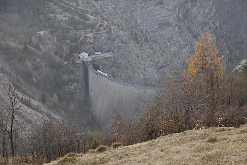 Frana del monte Toc nella valle del Vajont - Erto e Casso e la diga di Vajont