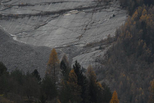 Frana del monte Toc nella valle del Vajont - Erto e Casso e la diga di Vajont