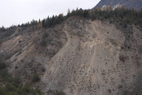 Frana del monte Toc nella valle del Vajont - Erto e Casso e la diga di Vajont