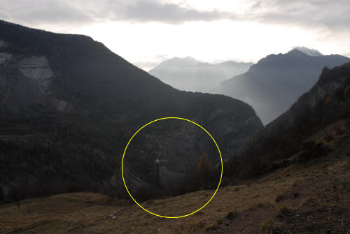 Frana del monte Toc nella valle del Vajont - Erto e Casso e la diga di Vajont