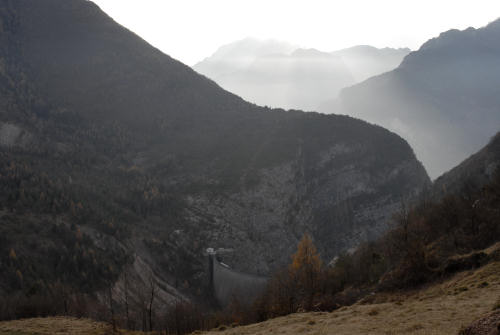 Frana del monte Toc nella valle del Vajont - Erto e Casso e la diga di Vajont