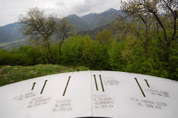 Quero, monte Cornella, Cilladon, Schievenin - valle di Alano, monte Grappa
