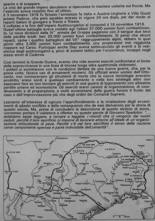 Trincea di San Giovanni ai Colli Alti - Monte Grappa