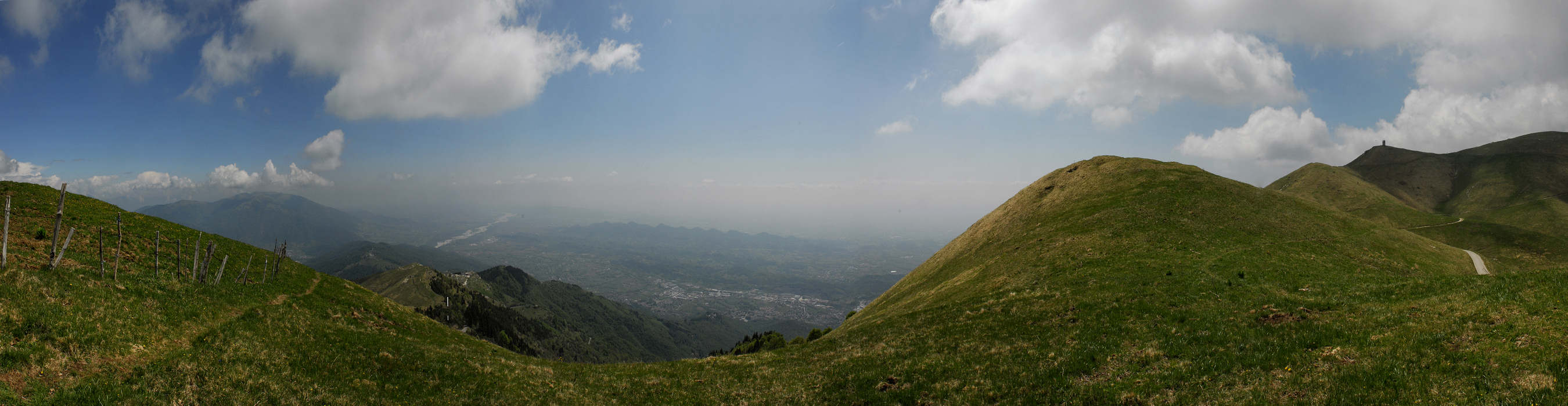 cima della Mandria Palon Possagno Alano di Piave, foto panoramica