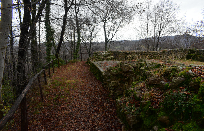 ruderi del Castello di Castelcies a Bocca di Serra di Cavaso del Tomba