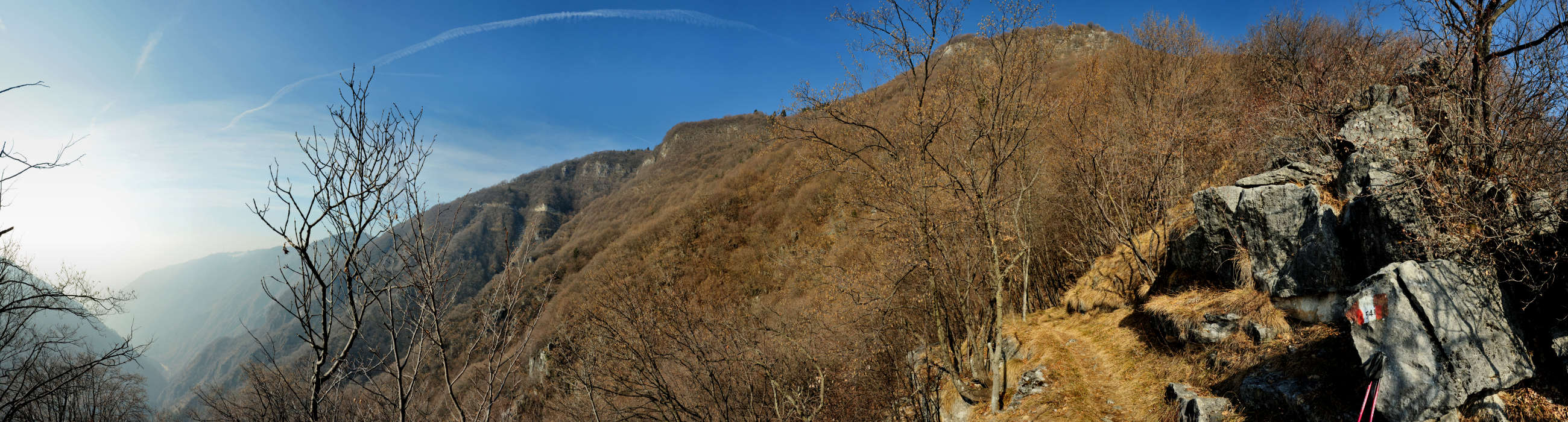 Valle Santa Felicita, sent.54 Col Campeggia CampoSolagna - fotografia panoramica