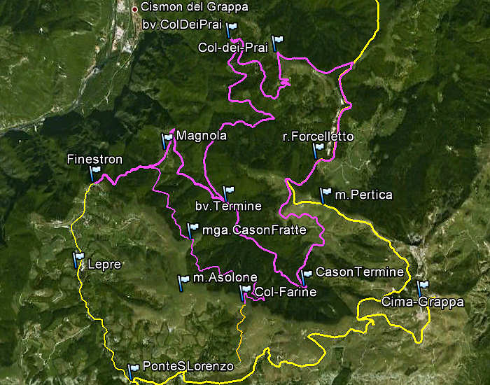 Val Cesilla alta Valle del Termine, Asolone