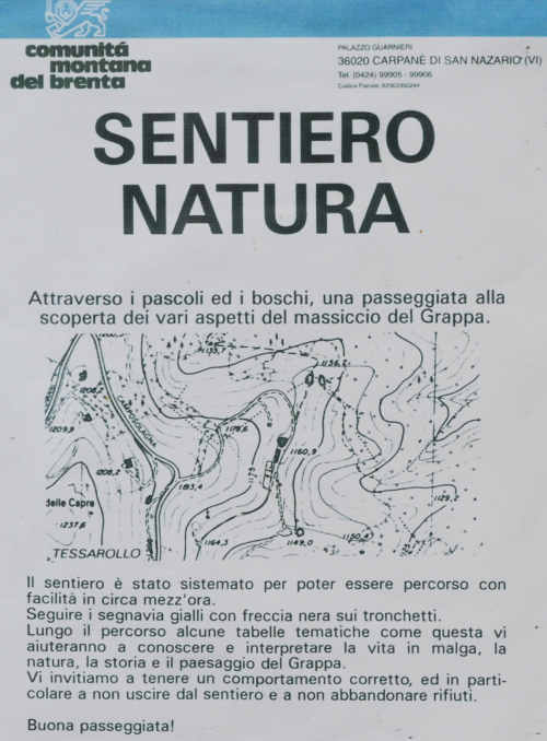 sistema fortificato di Col Andreon, zona Camposolagna sul Monte Grappa