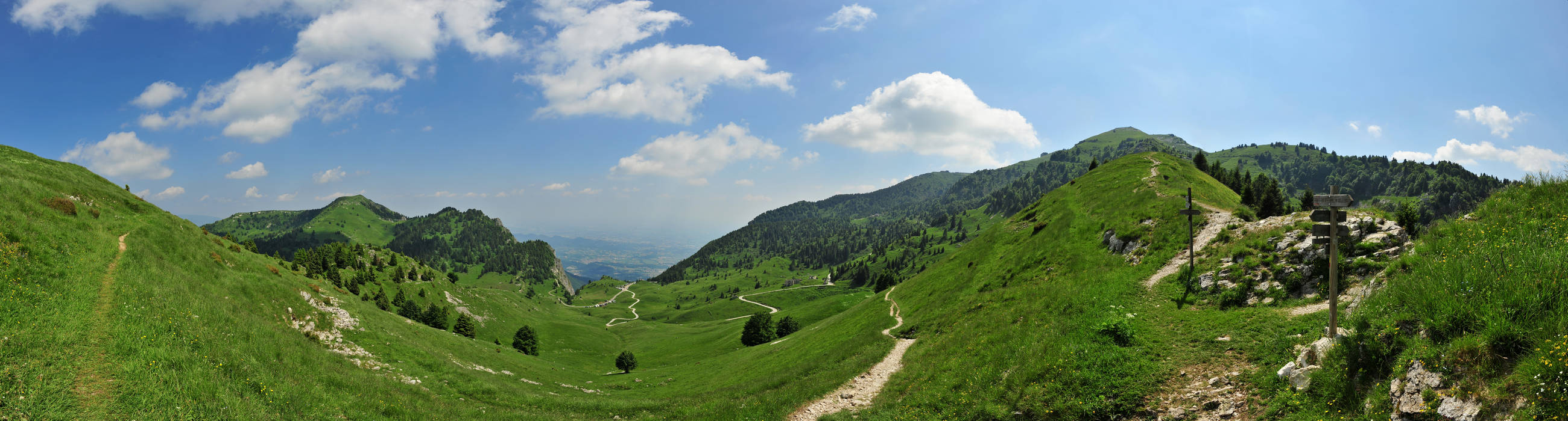 Cima Grappa dalla Croce dei Lebi - fotografia panoramica