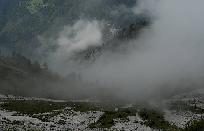 salita al monte Coppolo dal passo del Brocon