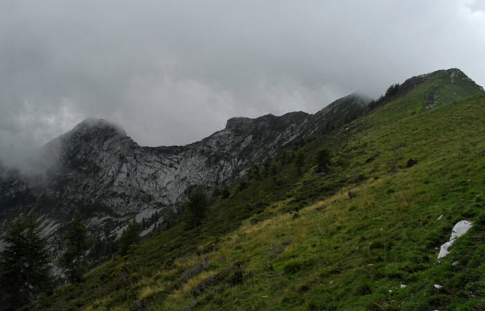 salita al monte Coppolo dal passo del Brocon