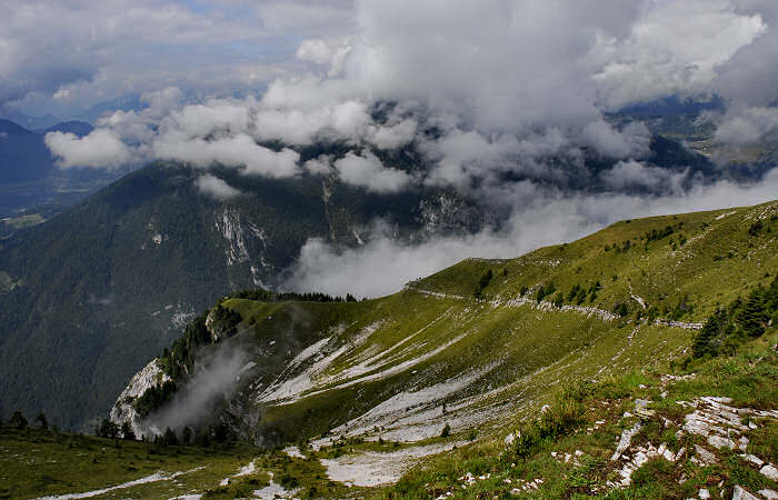 salita al monte Coppolo dal passo del Brocon