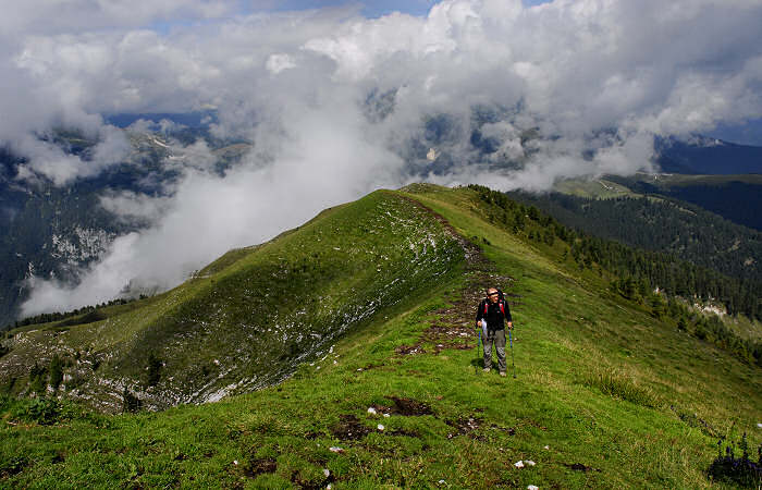 salita al monte Coppolo dal passo del Brocon