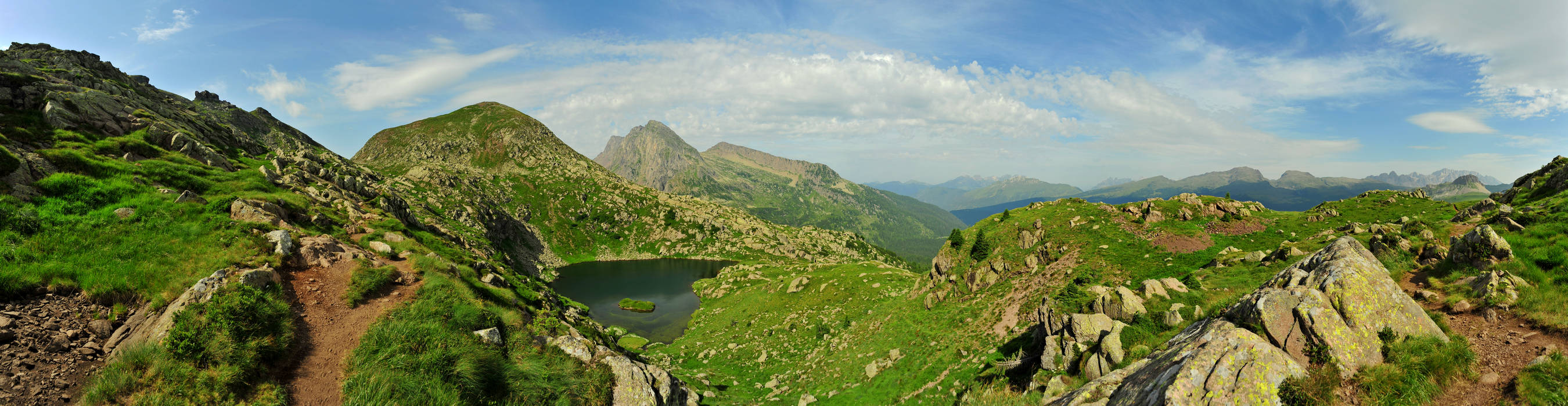 laghetto Cavallazza verso Colbricon Piccolo Colbricon