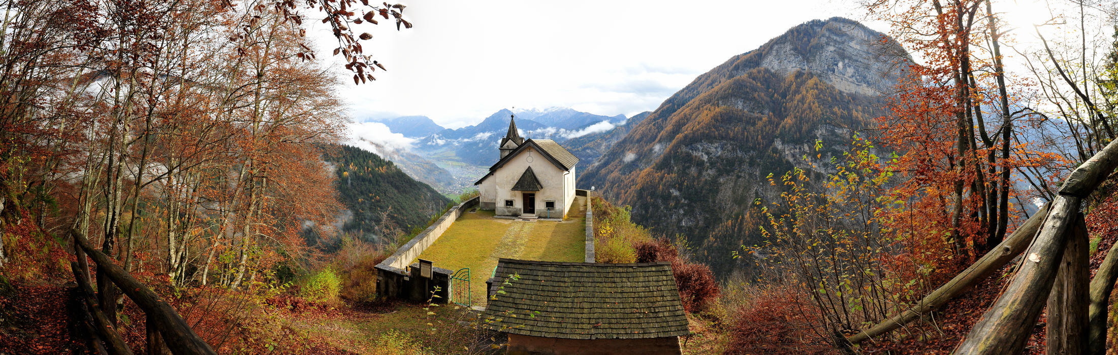 Santuario Eremo di San Silvestro al monte Totoga, passo della Gobbera Canal San Bovo Valle del Vanoi, Masi di Imer Fiera di Primiero