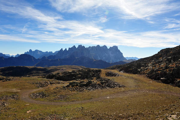 Col Margherita, catena Lusia Bocche, passo Valles, Falcade