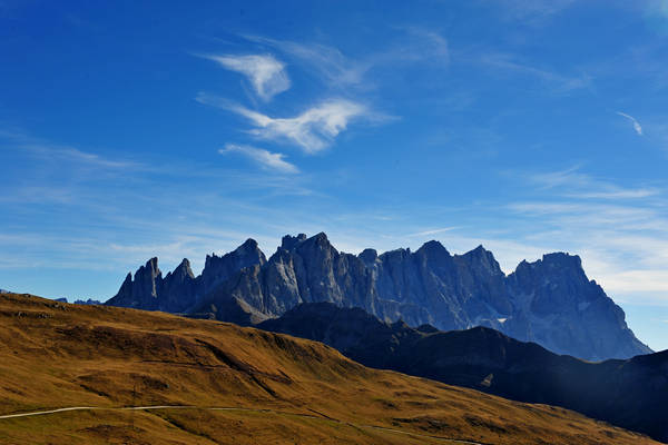 Col Margherita, catena Lusia Bocche, passo Valles, Falcade