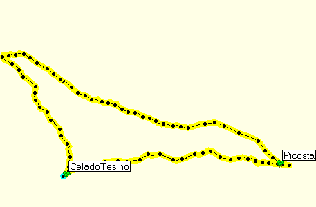 Celado, Picosta, Tesino, Arina di Lamon