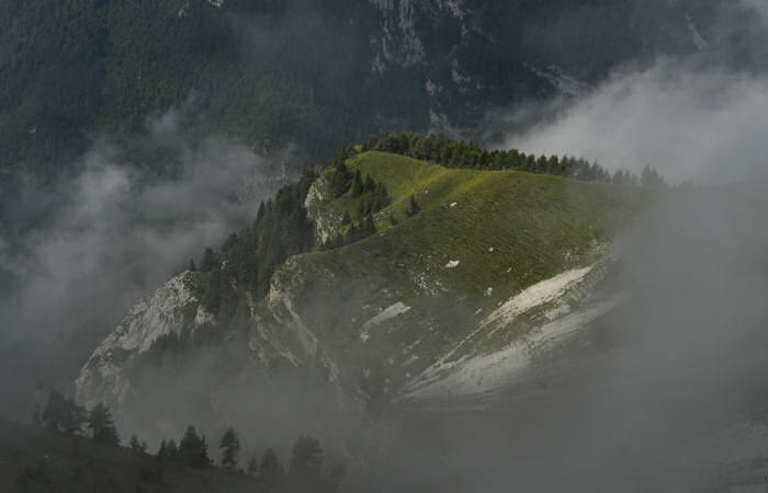 salita al monte Coppolo dal passo del Brocon