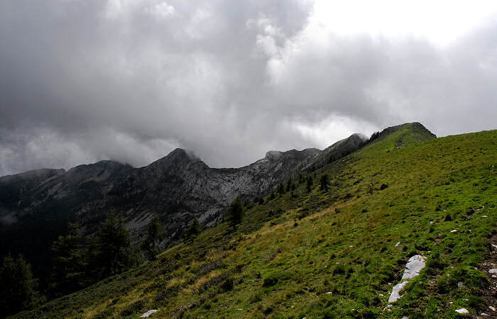 salita al monte Coppolo dal passo del Brocon