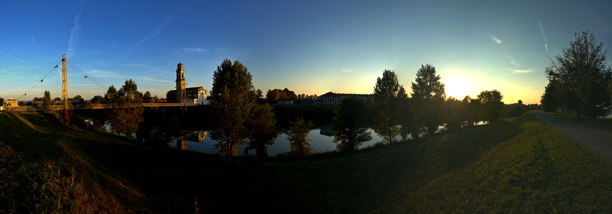 Padova - ponte pedonale sul Brenta tra Torre e Cadoneghe
