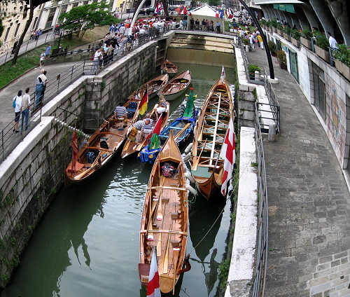 voga alla Veneta sul Piovego a Padova