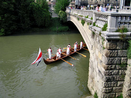 voga alla Veneta sul Piovego a Padova