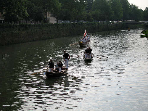voga alla Veneta sul Piovego a Padova